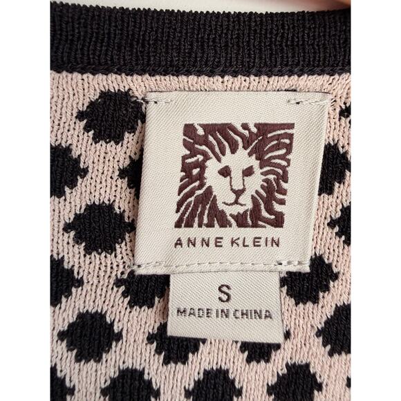 Classic Anne Klein Black & Ivory Geometric Midi Dress Size S - Picture 9 of 9
